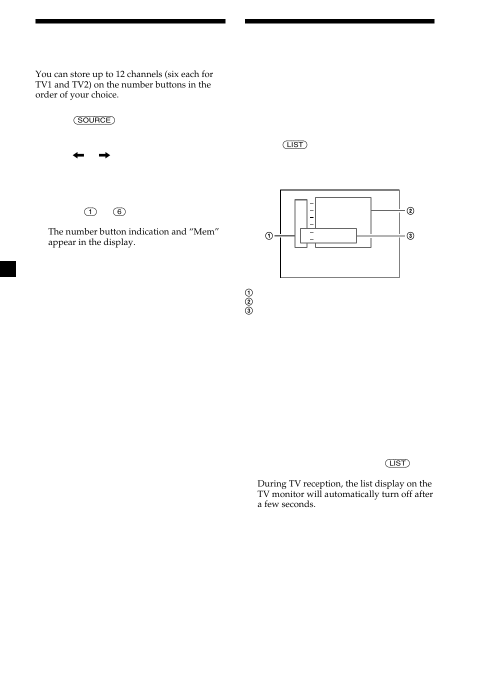 30 storing the tv channel names | Sony CDX-M750 User Manual | Page 30 / 116