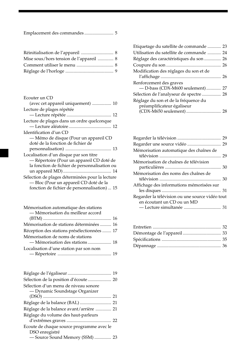 Sony CDX-M750 User Manual | Page 42 / 116