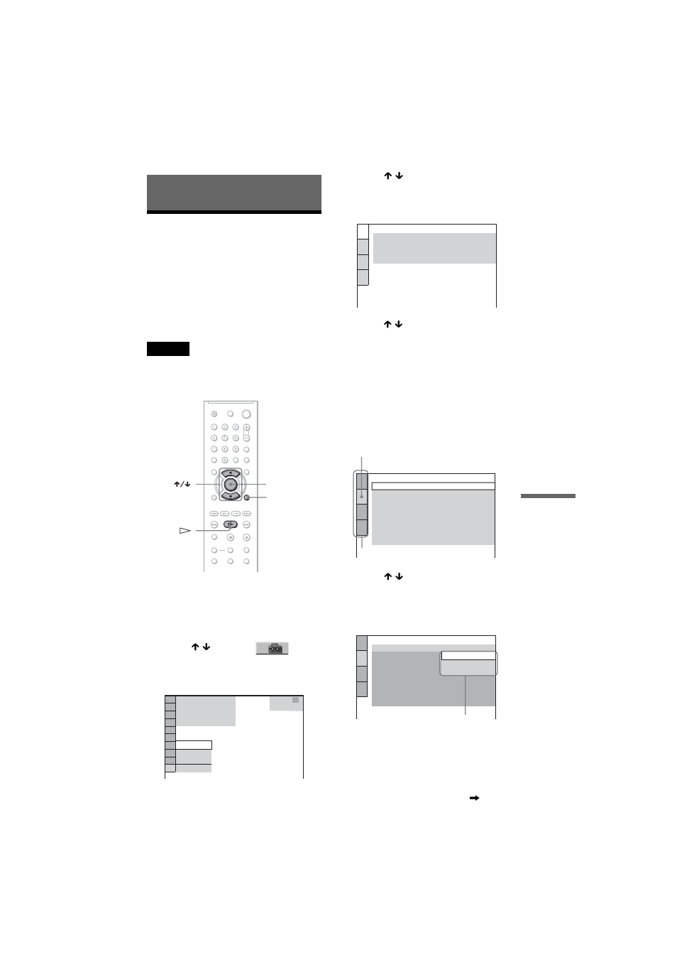 L0 - settings and adjustments, L1 - using the setup display, Settings and adjustments | Using the setup display | Sony DVP-NC85H User Manual | Page 63 / 80