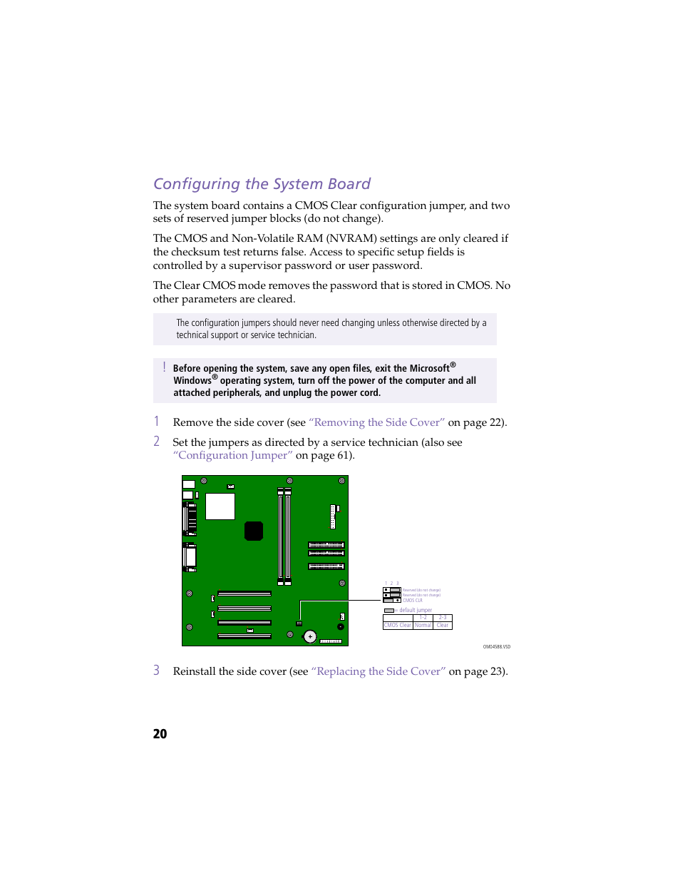 Configuring the system board, Aux-in connector | Sony VAIO PCV-RX260DS User Manual | Page 34 / 114