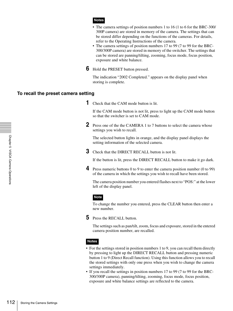 Sony BRS-200 User Manual | Page 112 / 159