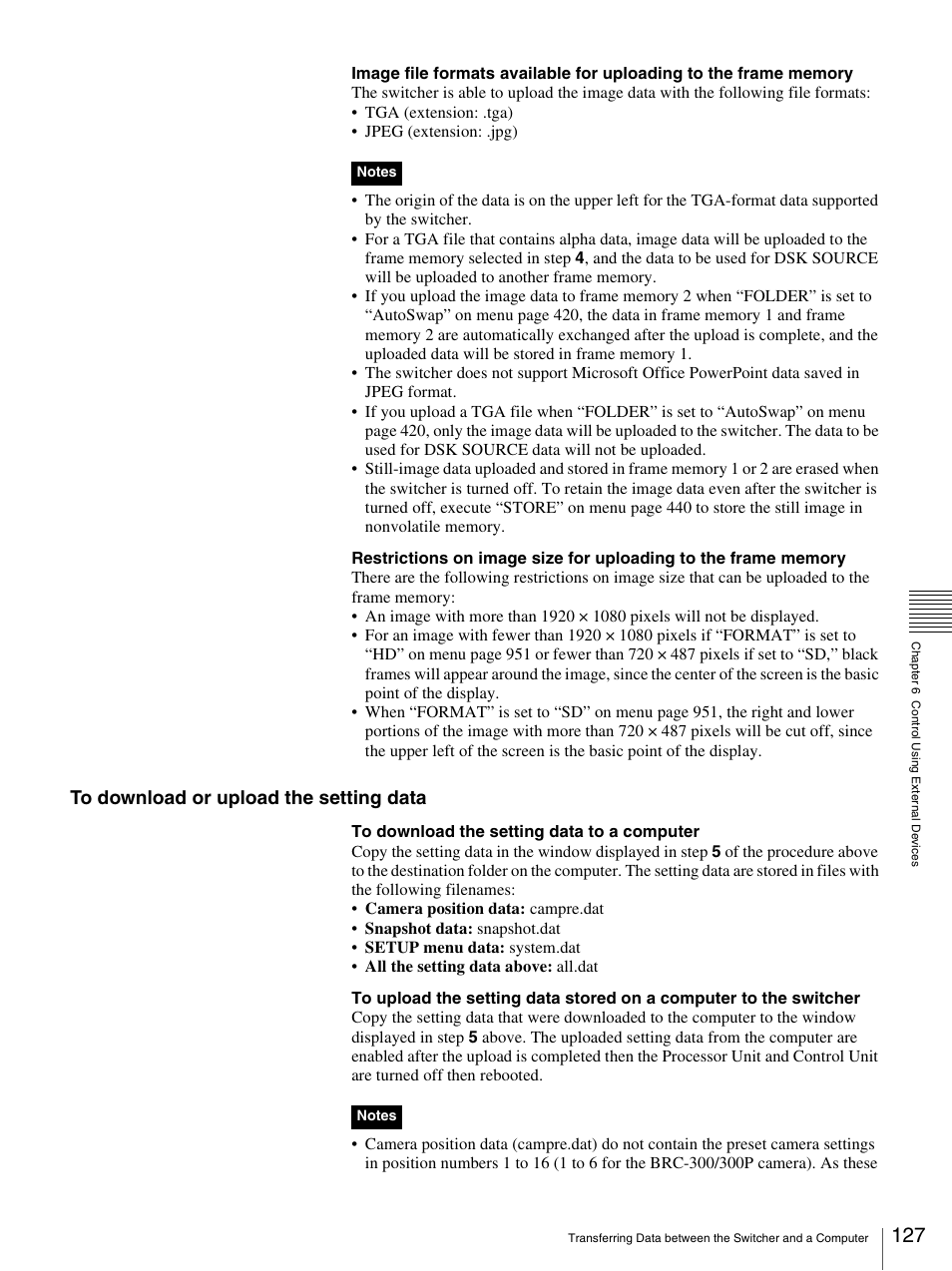 Sony BRS-200 User Manual | Page 127 / 159