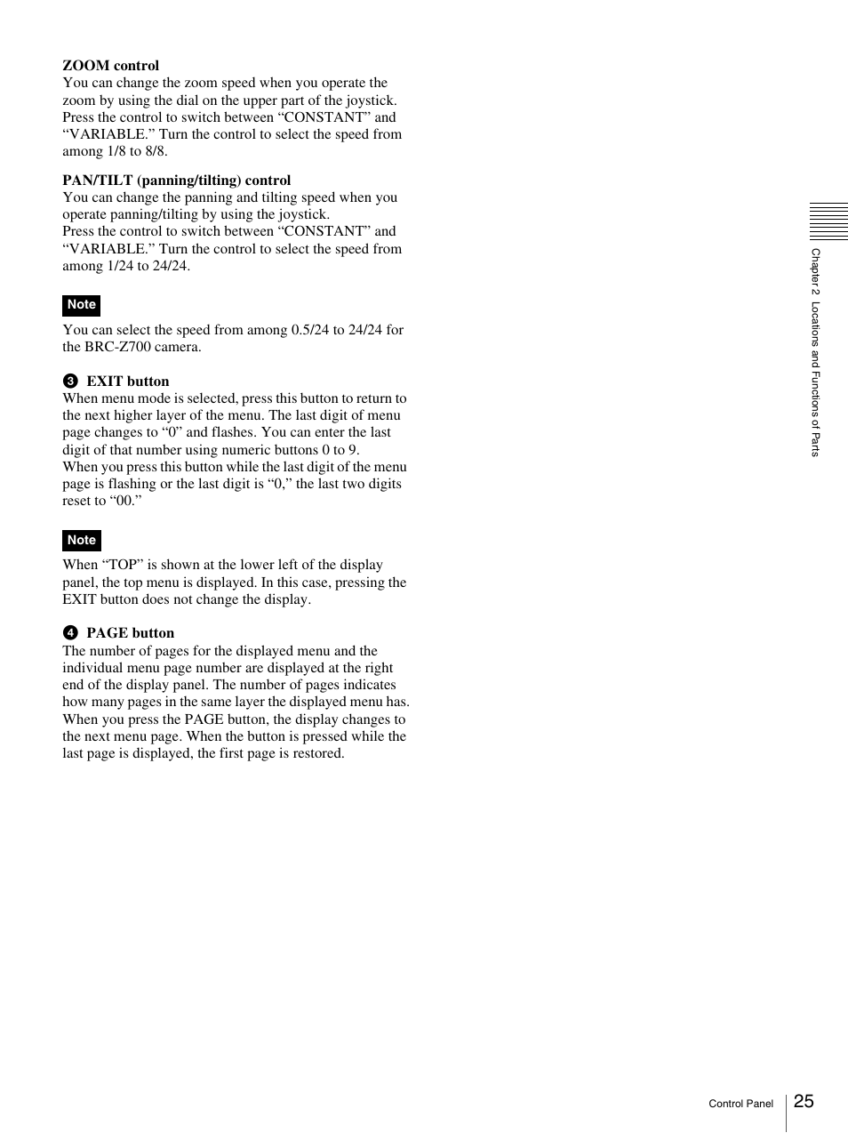Sony BRS-200 User Manual | Page 25 / 159