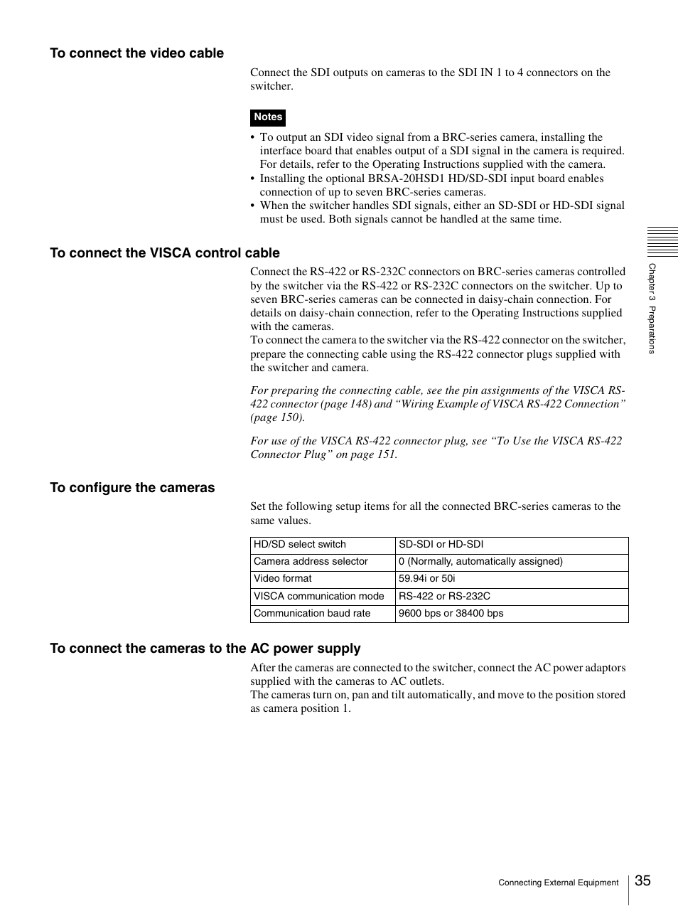 Sony BRS-200 User Manual | Page 35 / 159