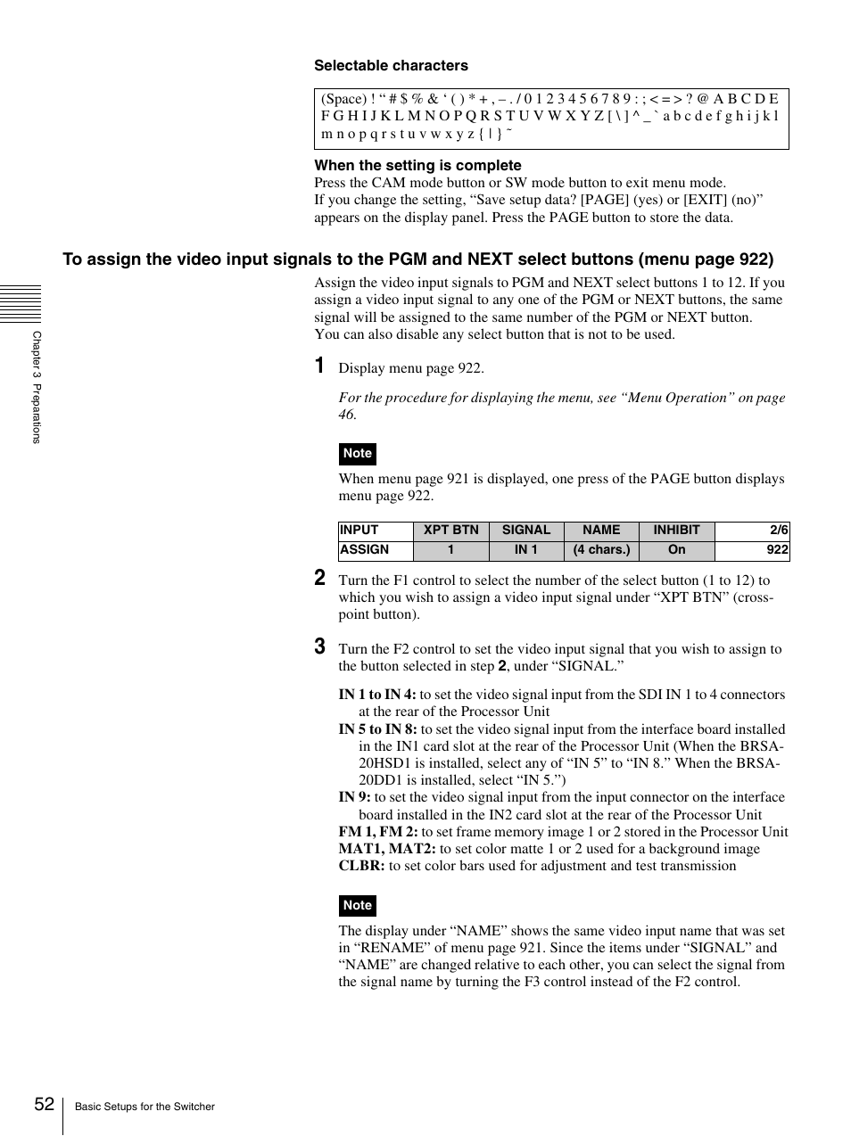 Sony BRS-200 User Manual | Page 52 / 159