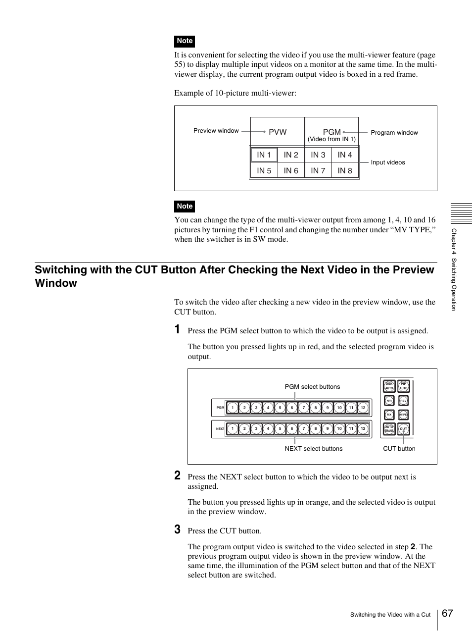 Preview window | Sony BRS-200 User Manual | Page 67 / 159