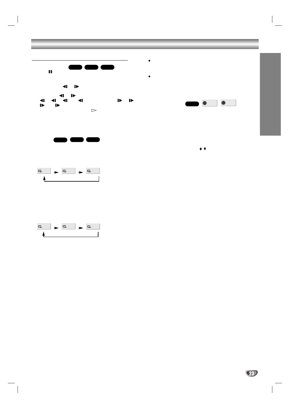 Opera tion, Slow motion, Repeat | Time search | Sony DAV-SB100 User Manual | Page 23 / 120