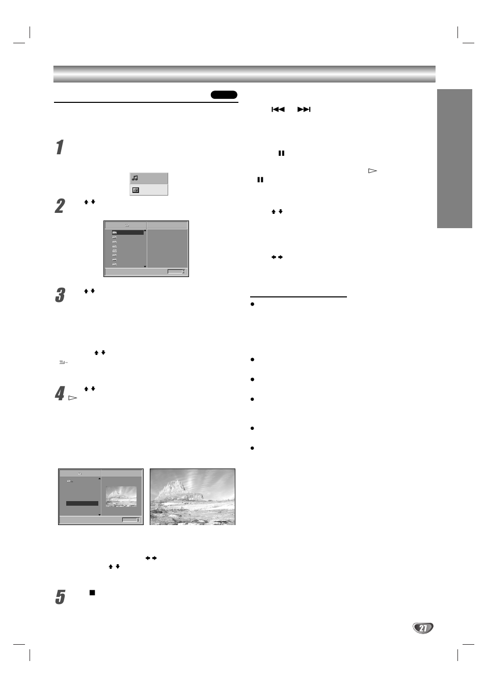 Jpeg file operation viewing jpeg files on a disc, Opera tion, Selecting another files | Still picture | Sony DAV-SB100 User Manual | Page 27 / 120