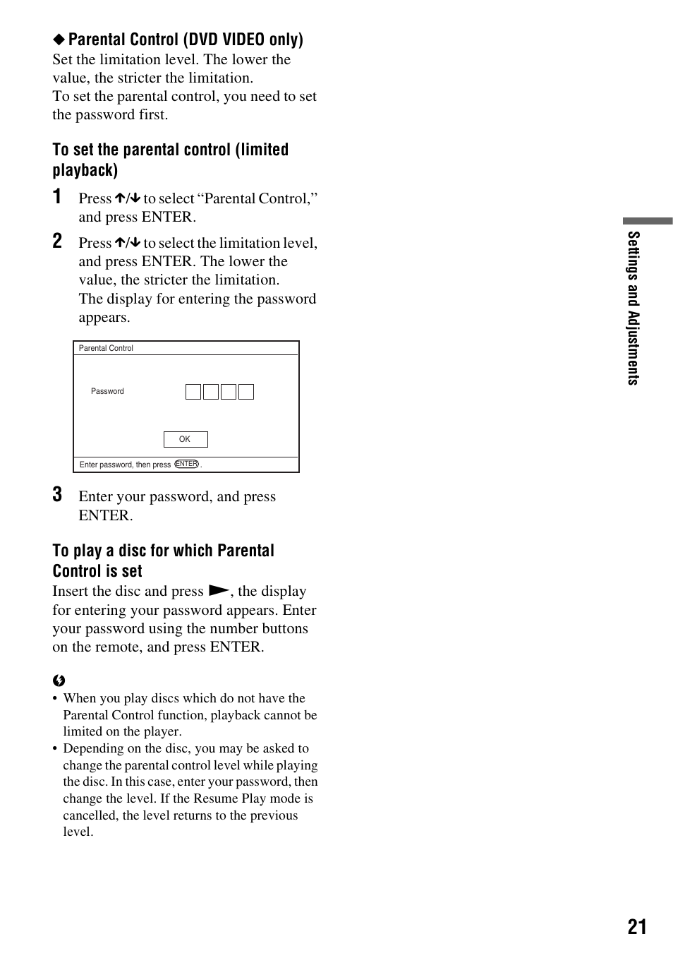 Sony DVP-FX730 User Manual | Page 21 / 32