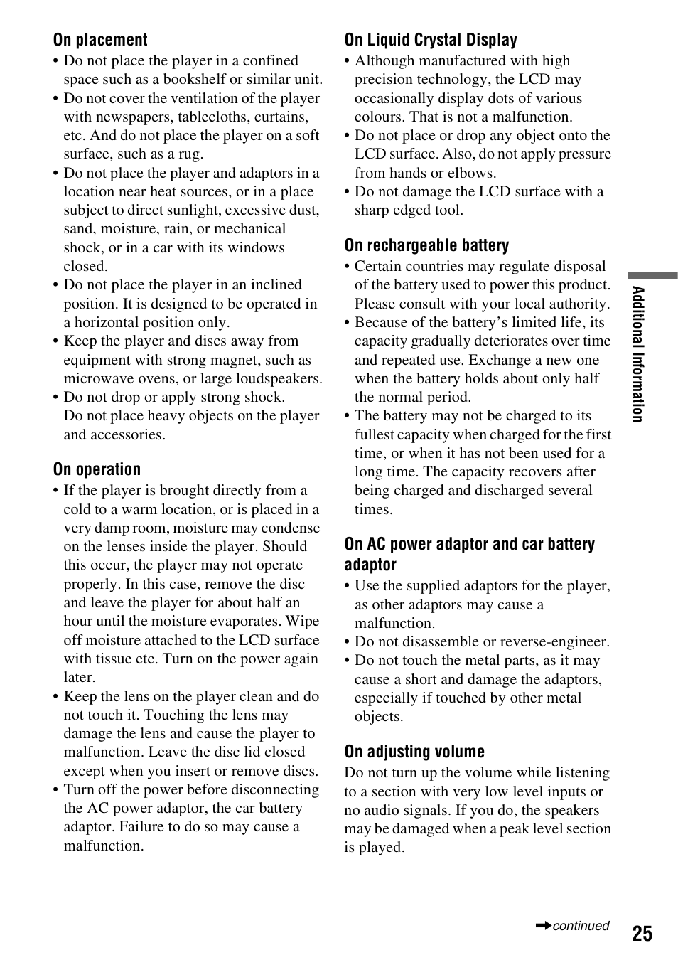 Sony DVP-FX730 User Manual | Page 25 / 32