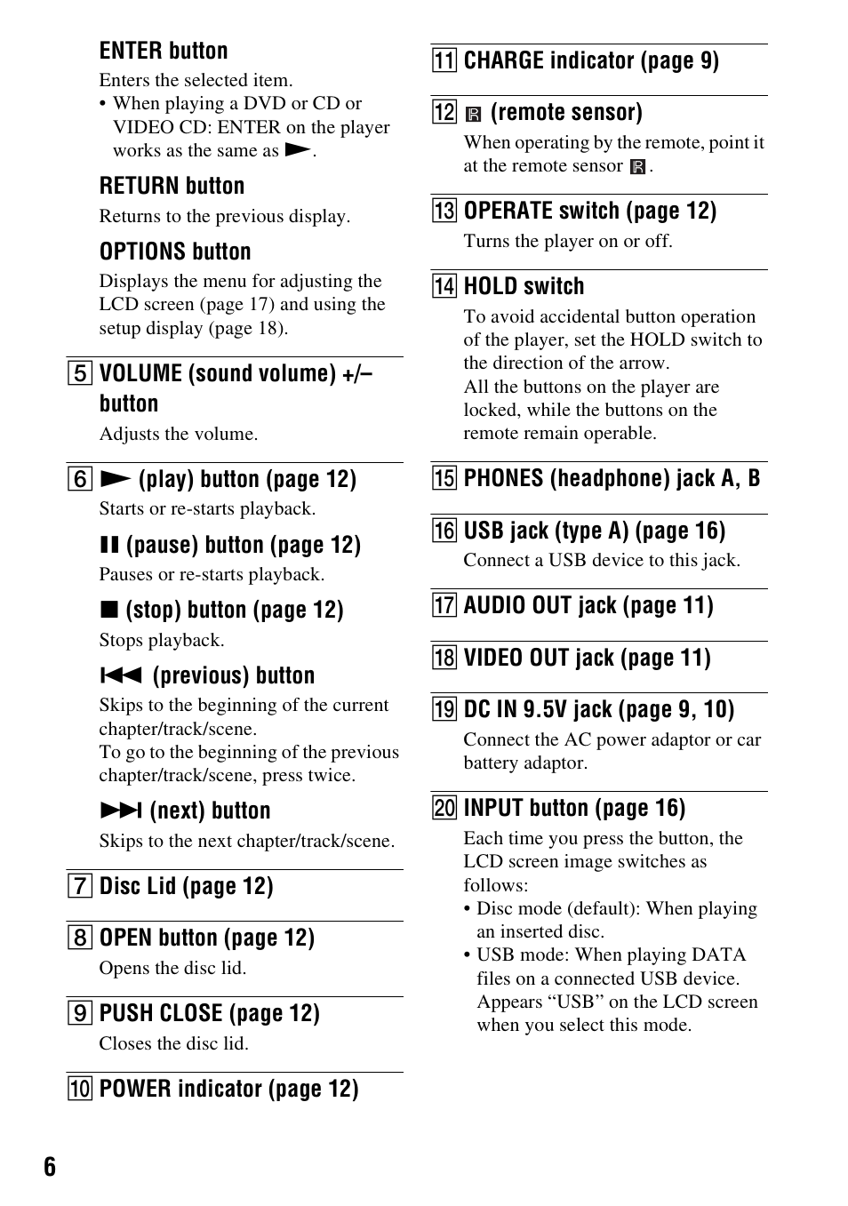 Sony DVP-FX730 User Manual | Page 6 / 32