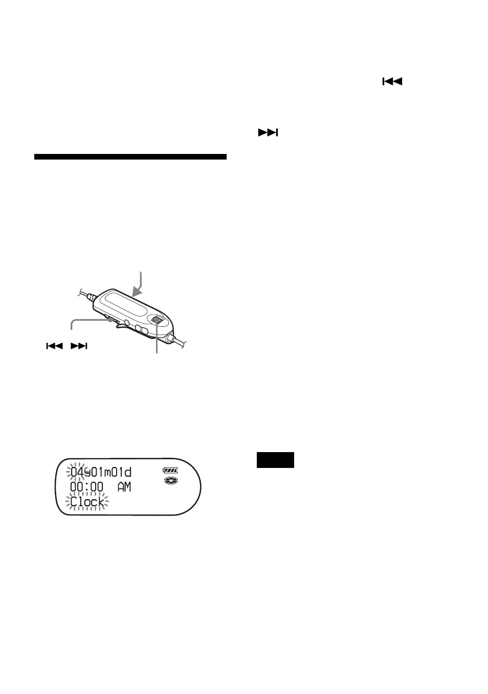 Setting the clock | Sony MZ-NH1 User Manual | Page 71 / 128