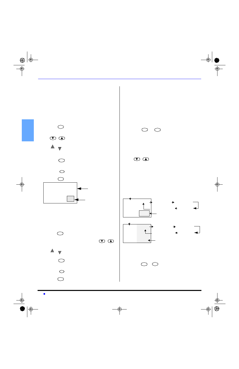 Pip and split operation, Pip operation, Split operation | Pip and split operation with a cable box, Pip and split operational buttons, Tv/video button, Search button, Picture in picture and split operation, En g l is h | Sony PT-47WX53 User Manual | Page 10 / 104