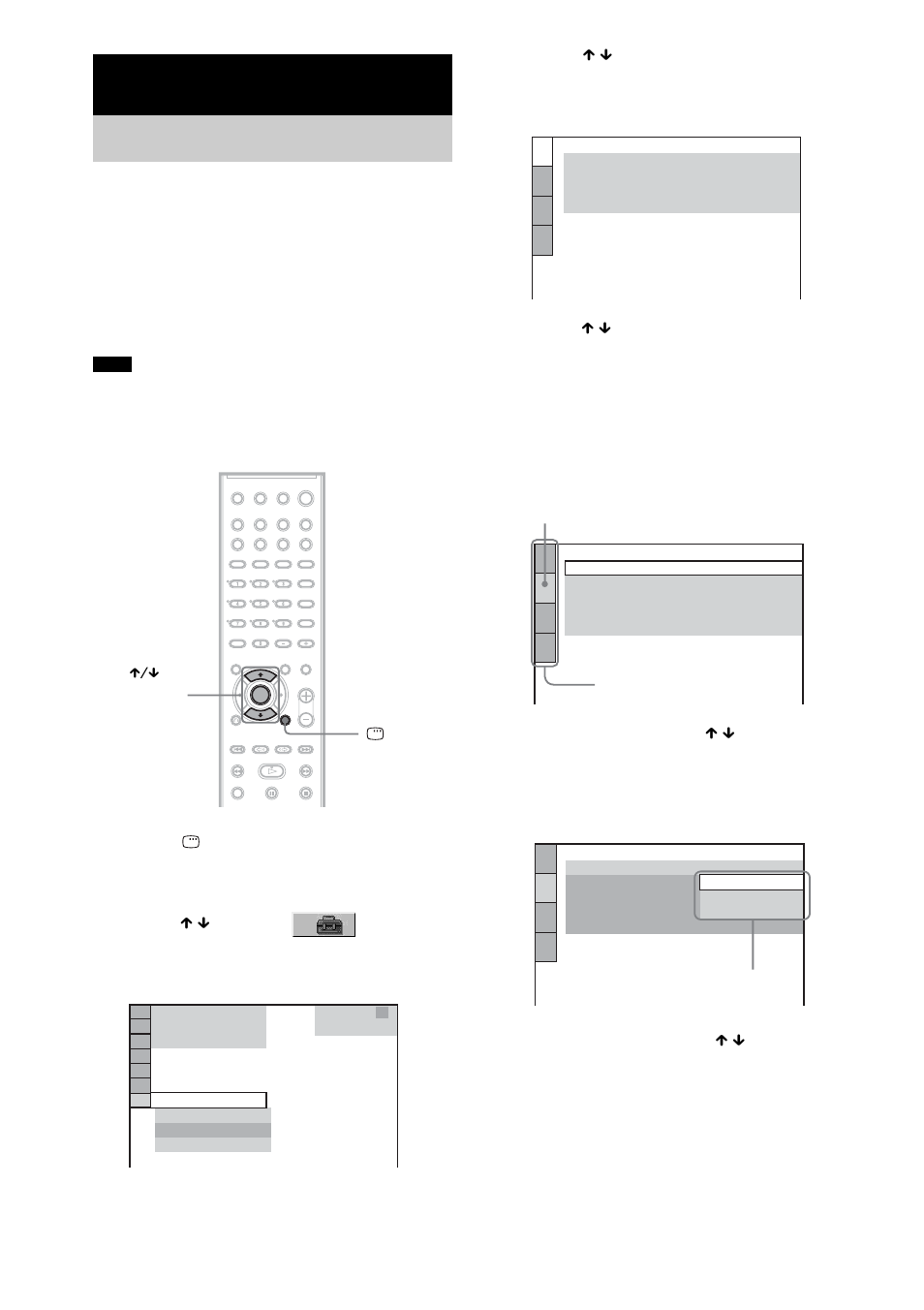 Settings and adjustments, Using the setup display | Sony DAV-DZ300 User Manual | Page 74 / 100