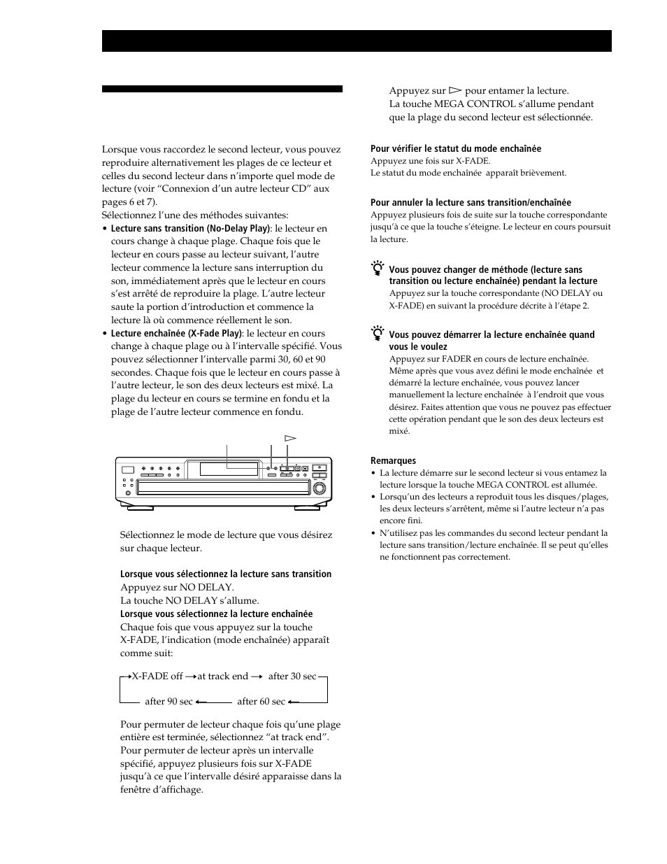 Lecture de disques compacts | Sony CDP-CE545 User Manual | Page 48 / 88