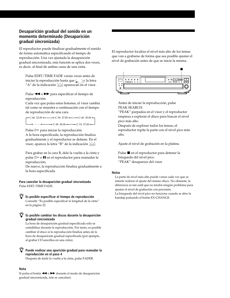 Grabación a partir de discos compactos | Sony CDP-CE545 User Manual | Page 79 / 88