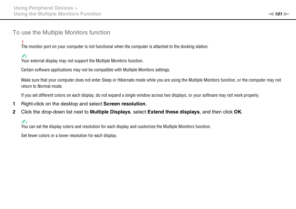 Sony VAIO VPCS13 User Manual | Page 101 / 192