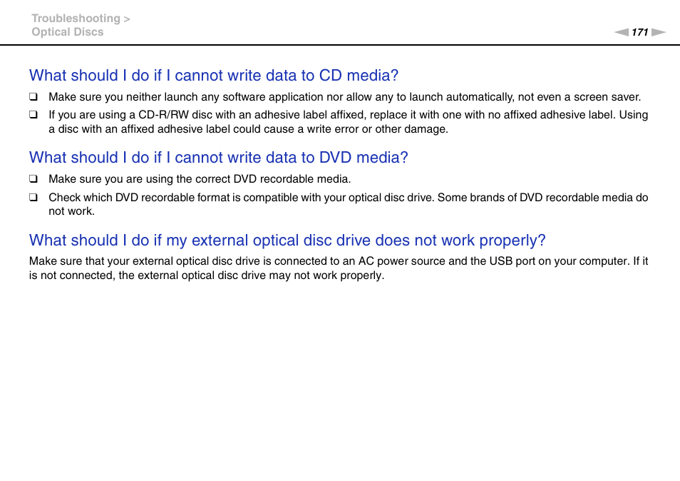 Sony VAIO VPCS13 User Manual | Page 171 / 192