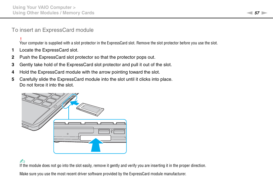 Sony VAIO VPCS13 User Manual | Page 57 / 192