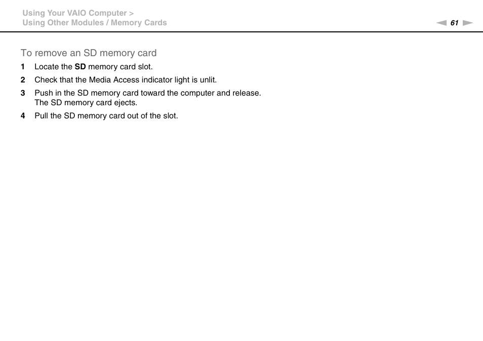 Sony VAIO VPCS13 User Manual | Page 61 / 192
