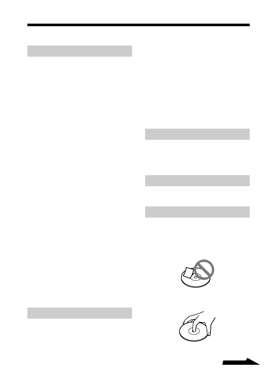 Notas sobre el uso, Ubicación, Utilización | Transporte, Objetivo, Discos, Ubicación utilización transporte objetivo discos | Sony CMR-PC1 USB User Manual | Page 81 / 112