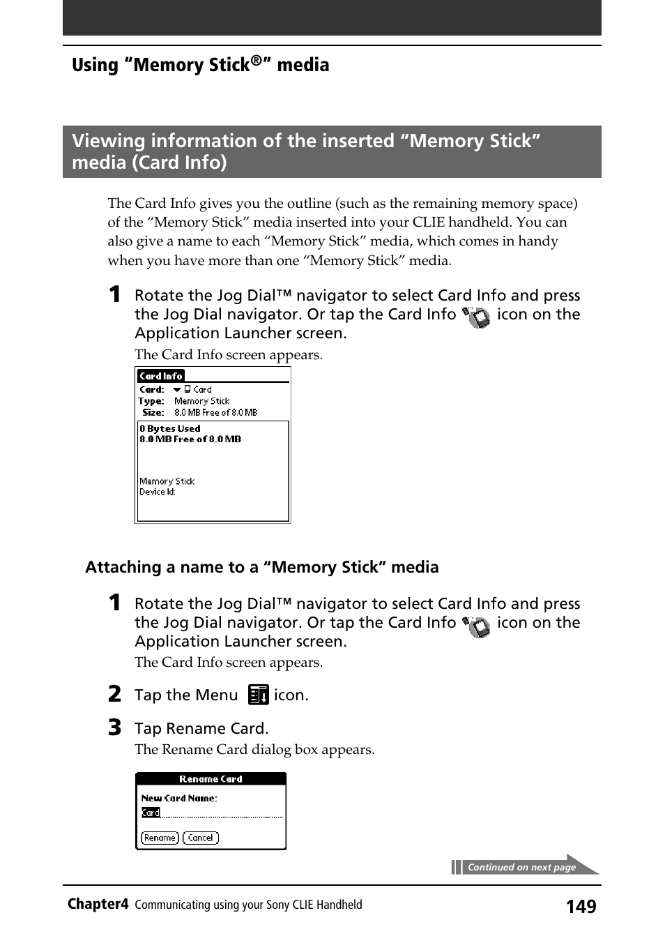 Sony PEG-S320 User Manual | Page 149 / 233