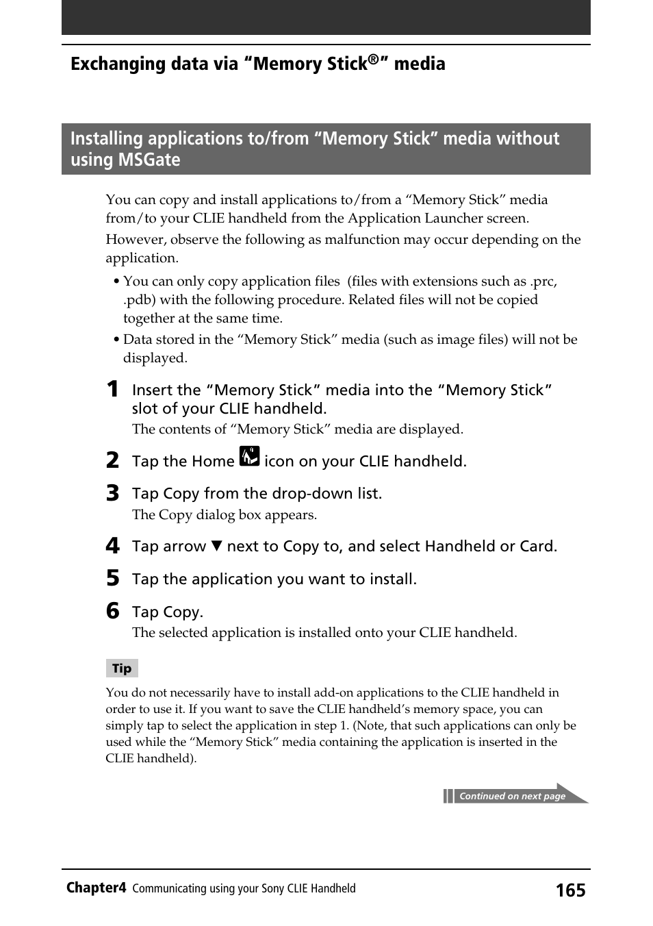 Sony PEG-S320 User Manual | Page 165 / 233