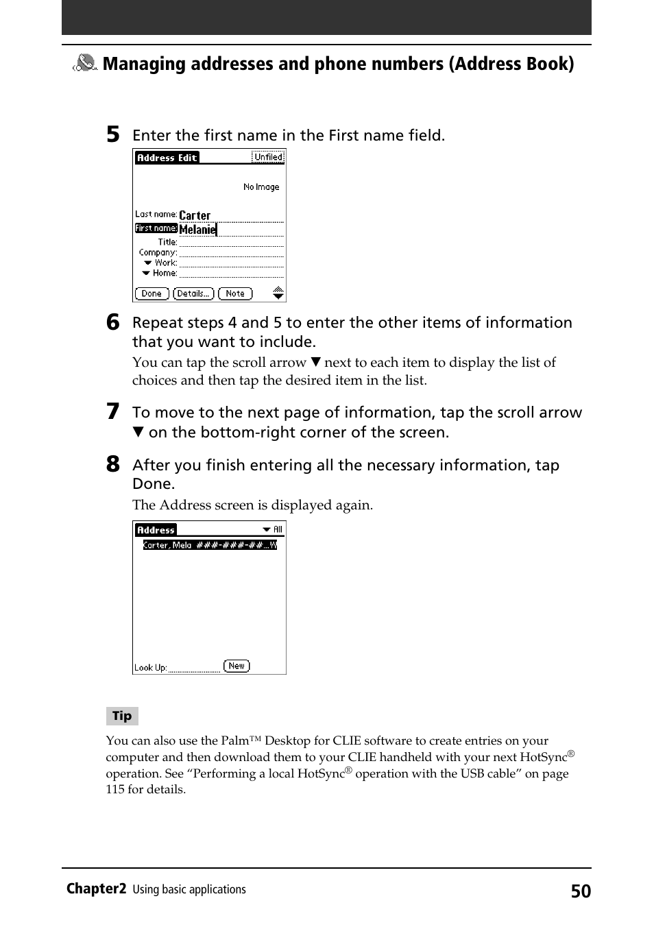 Sony PEG-S320 User Manual | Page 50 / 233