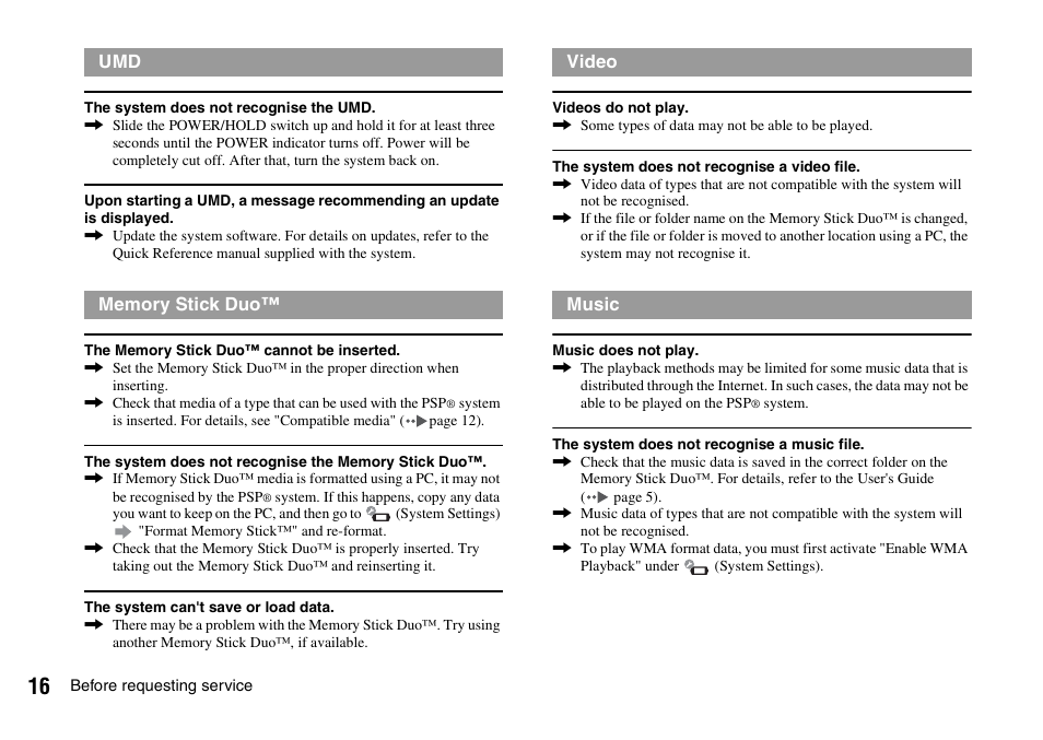 Sony PLAYSTATION PSP-3002 User Manual | Page 16 / 28