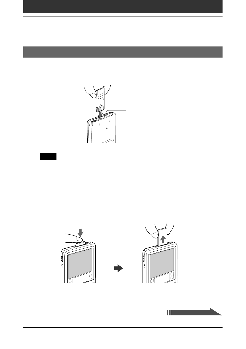 Inserting and removing memory stick media | Sony PEG-SJ20 User Manual | Page 133 / 222