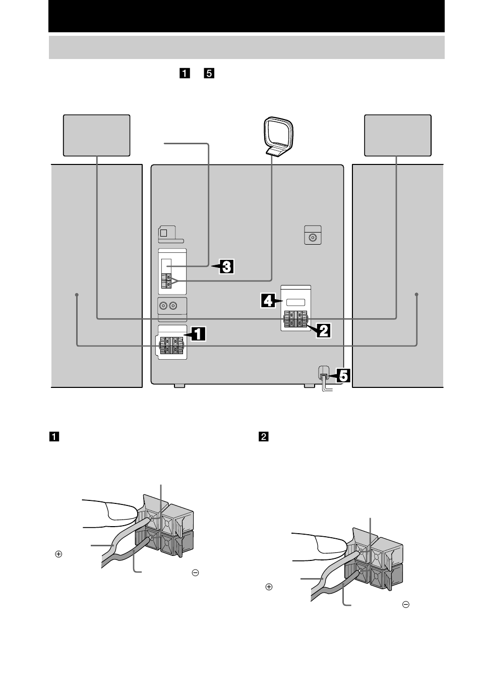 Getting started, Hooking up the system | Sony MHC-DX20 User Manual | Page 6 / 32