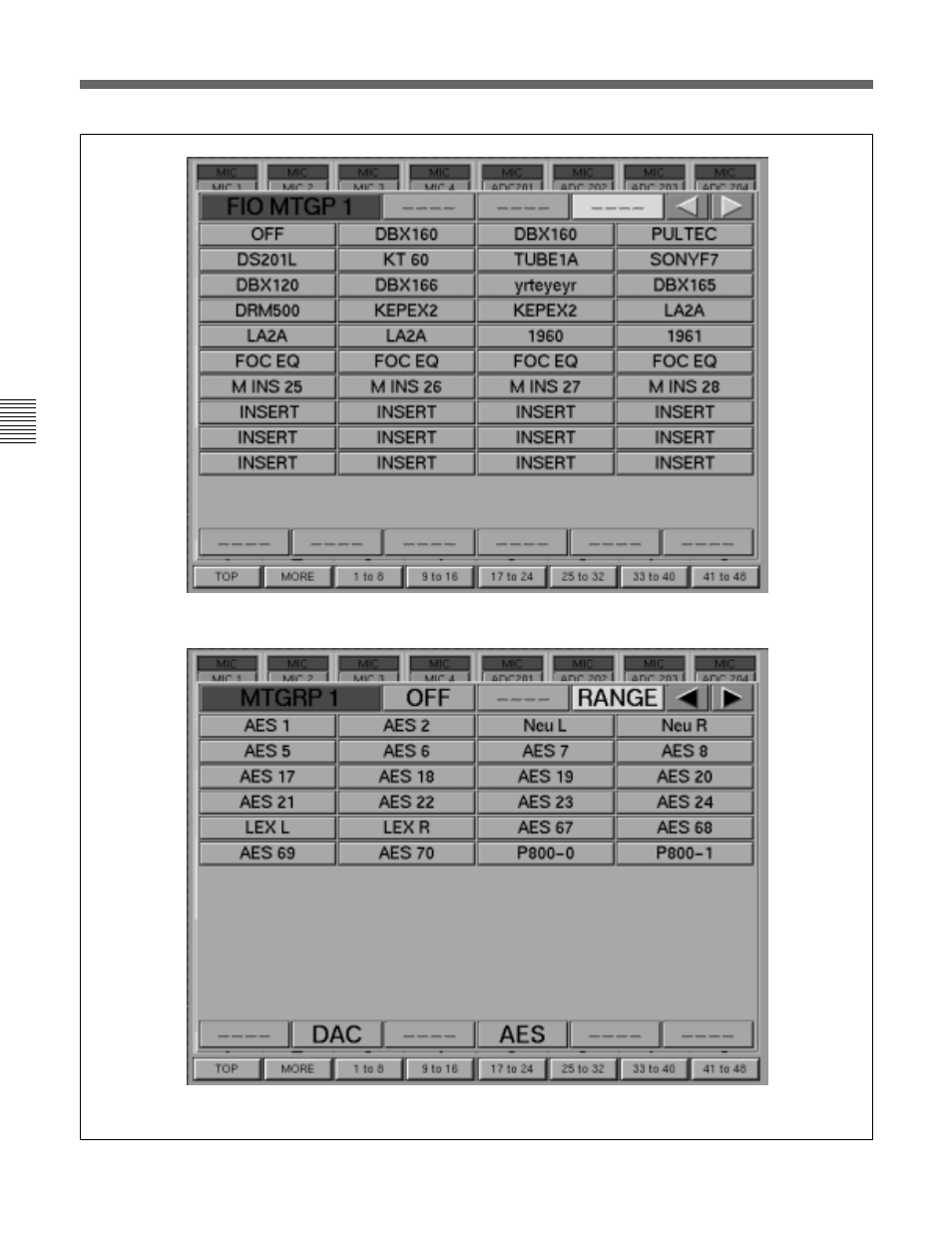 2 channel screens | Sony OXF-R3 User Manual | Page 138 / 396