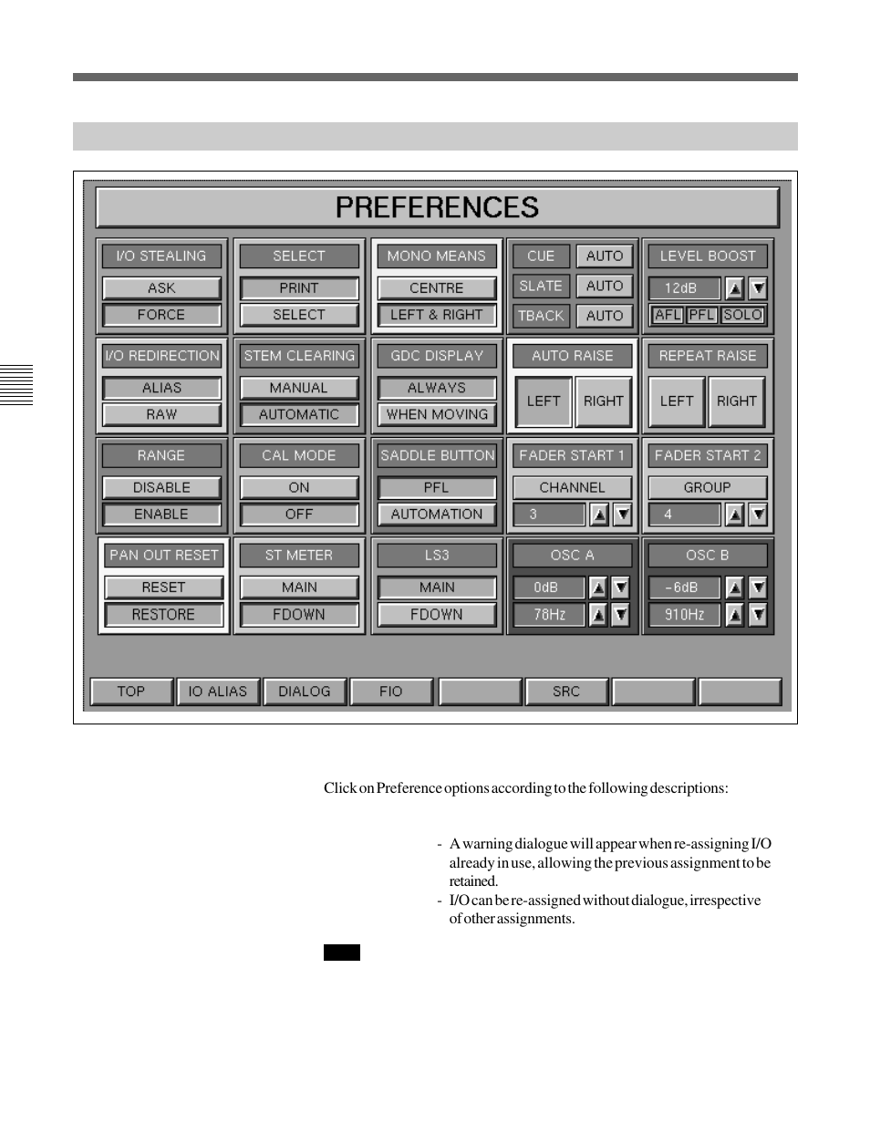 2-5 preferences gui, 2 channel screens 5-2-5 preferences gui | Sony OXF-R3 User Manual | Page 144 / 396