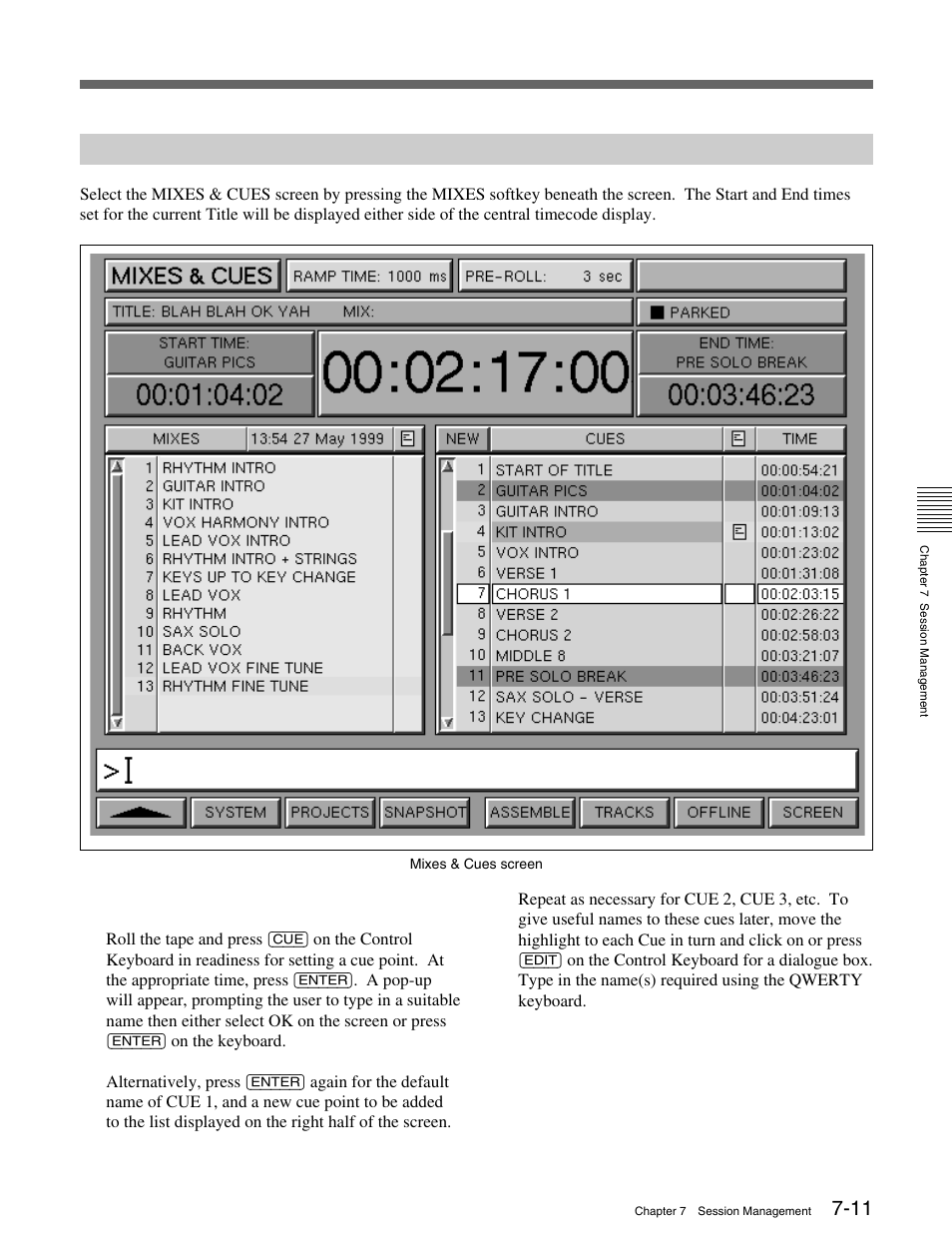 5-3 to set cue points | Sony OXF-R3 User Manual | Page 271 / 396