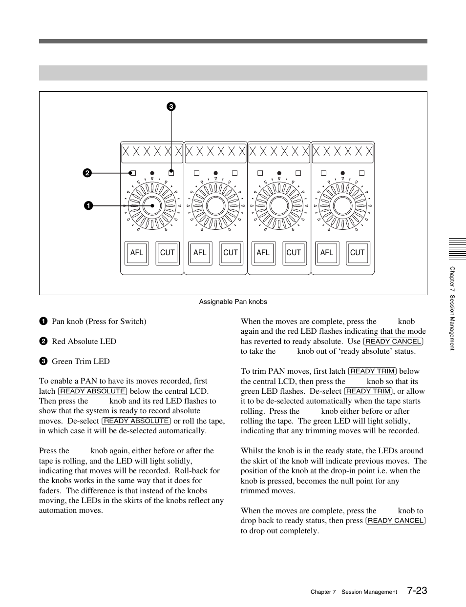 5-11 to automate a pan move (or any other knob) | Sony OXF-R3 User Manual | Page 283 / 396