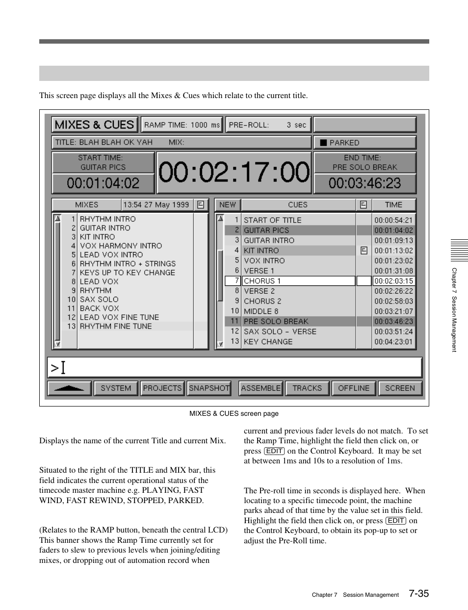 6-5 mixes & cues screen | Sony OXF-R3 User Manual | Page 295 / 396