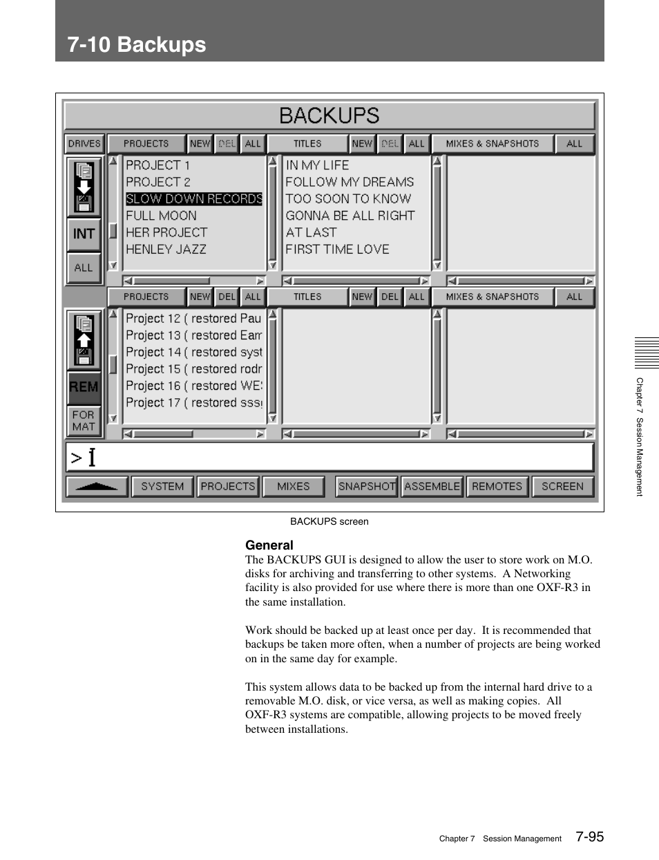 10 backups | Sony OXF-R3 User Manual | Page 355 / 396