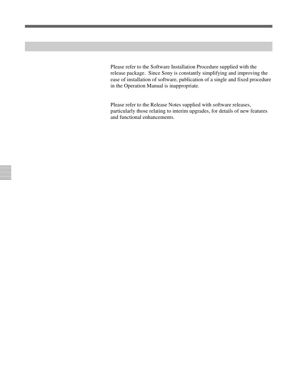 Software installation/upgrades, General, Software installation/upgrades general | Sony OXF-R3 User Manual | Page 372 / 396