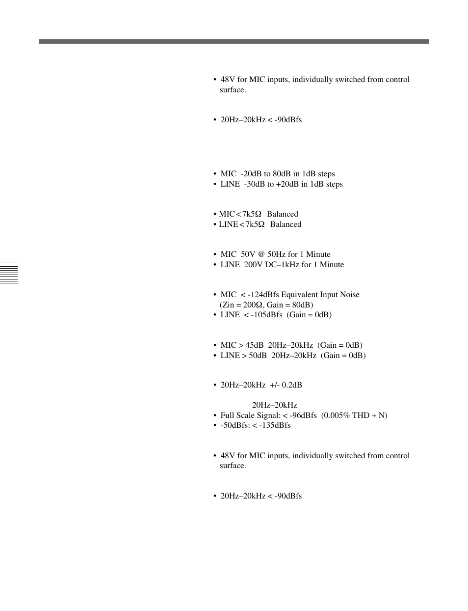 Specifications | Sony OXF-R3 User Manual | Page 380 / 396
