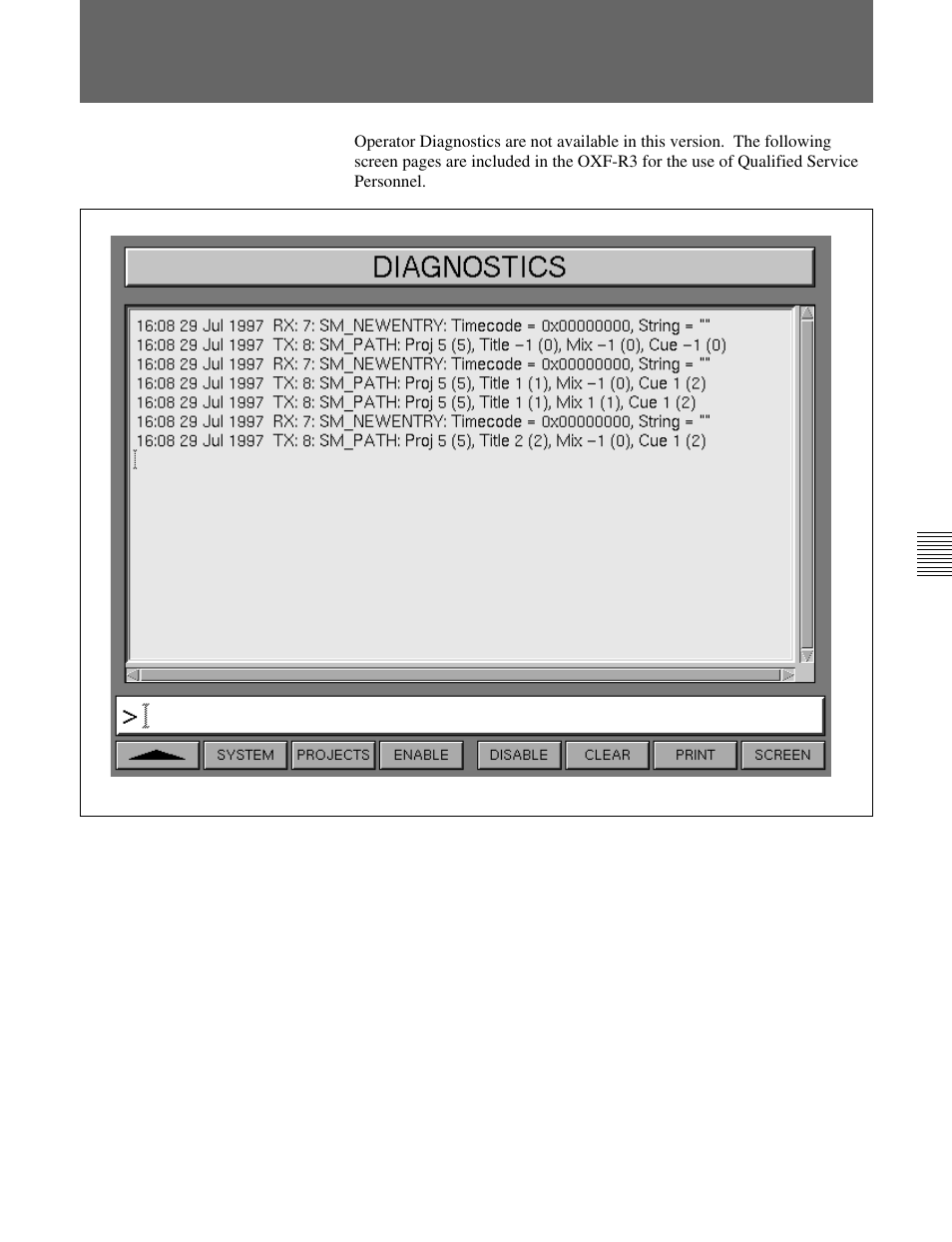 Oxf-r3 diagnostics | Sony OXF-R3 User Manual | Page 389 / 396