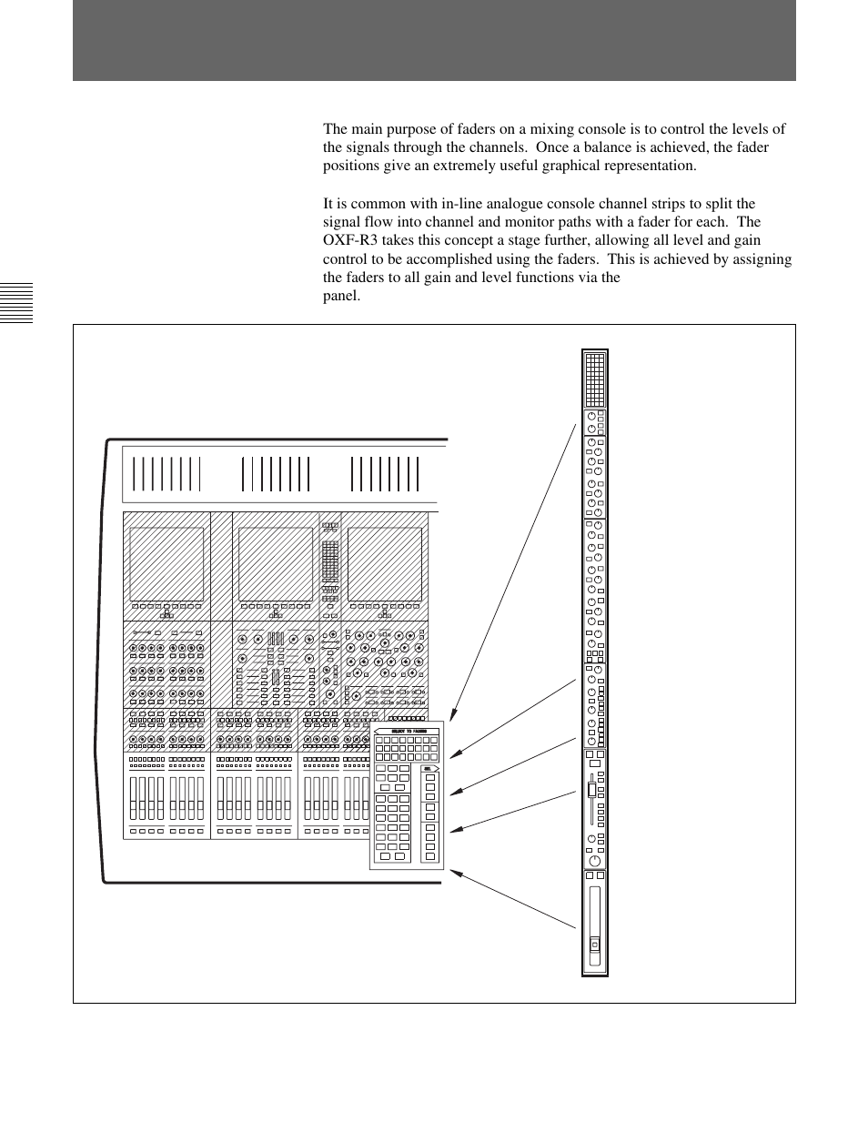 8 select to faders | Sony OXF-R3 User Manual | Page 40 / 396