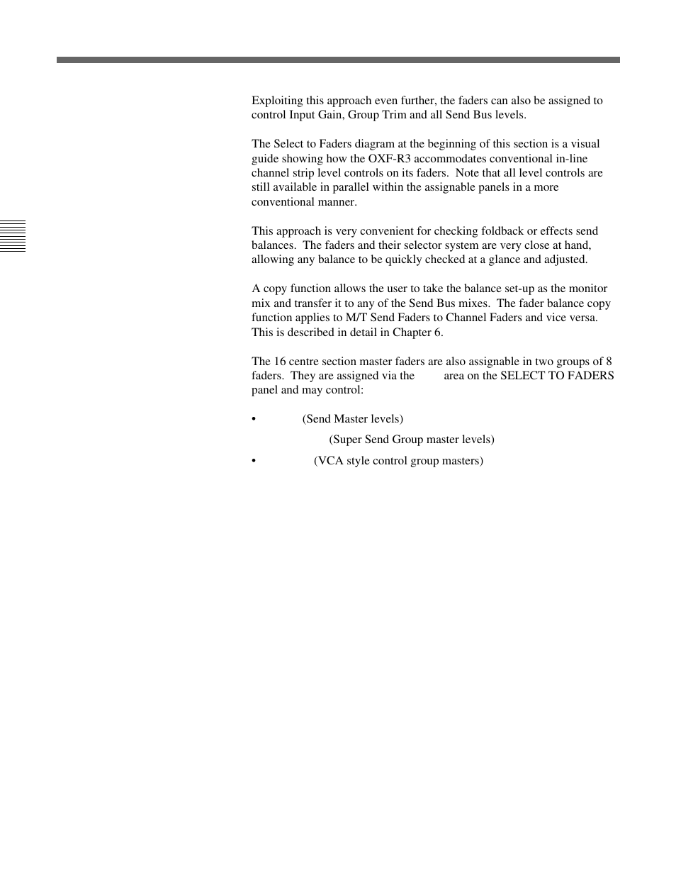 8 select to faders | Sony OXF-R3 User Manual | Page 42 / 396