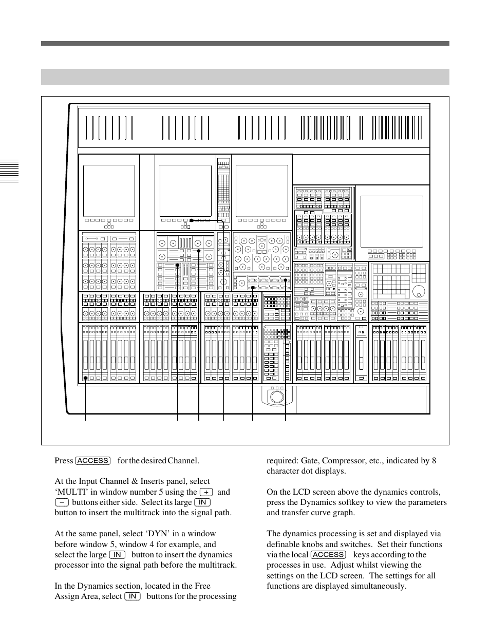 10-8 to insert dynamics pre multitrack send | Sony OXF-R3 User Manual | Page 52 / 396