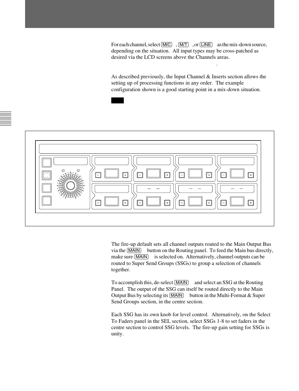 2 mix-down signal path with processing inserted, Input channel & inserts | Sony OXF-R3 User Manual | Page 64 / 396
