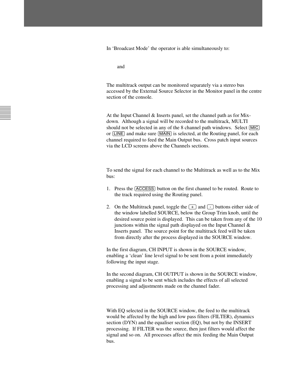 9 broadcast mode | Sony OXF-R3 User Manual | Page 72 / 396