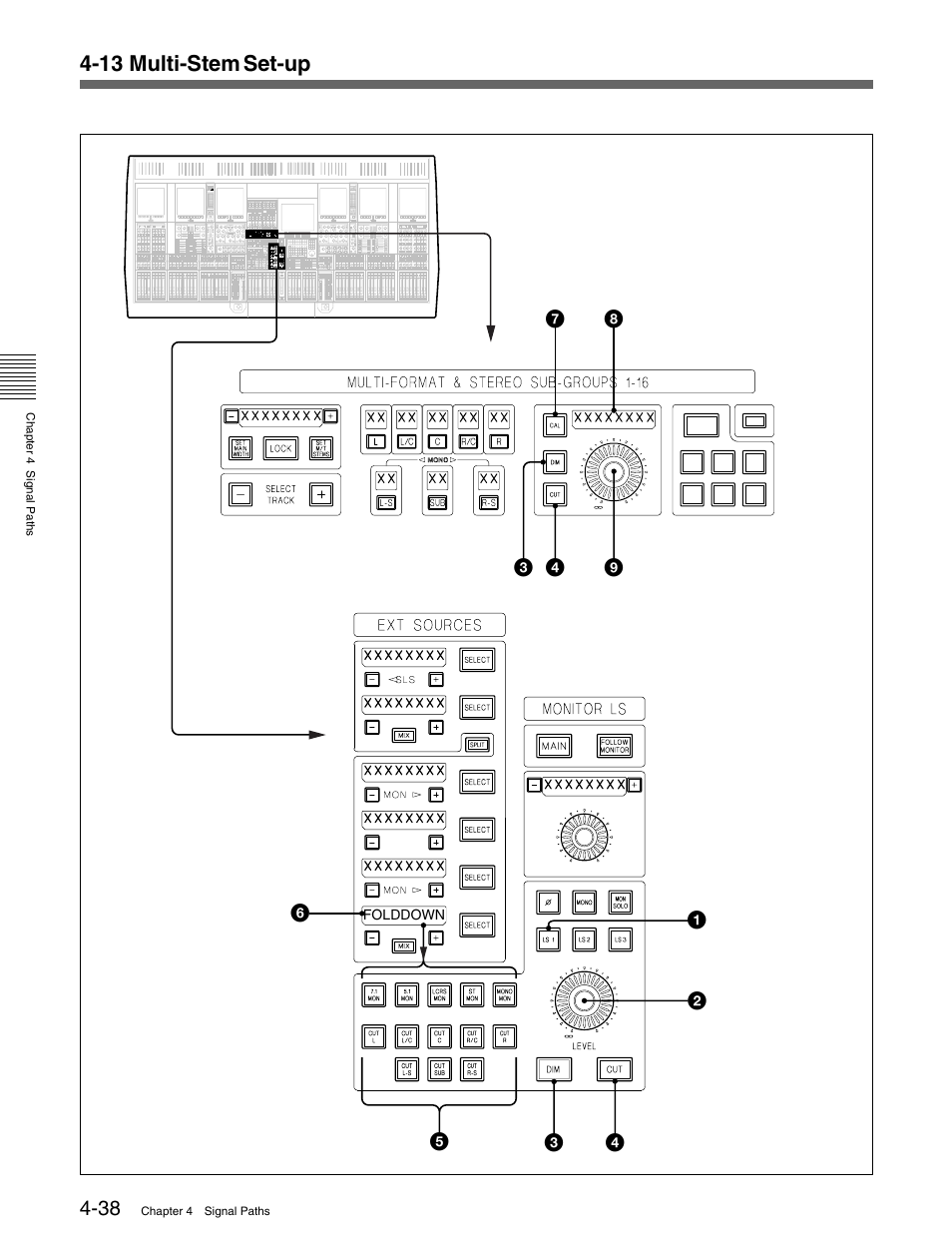 13 multi-stem set-up | Sony OXF-R3 User Manual | Page 98 / 396