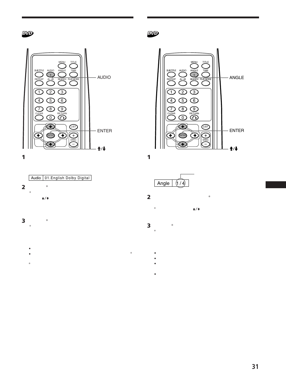 Angle 1 / 4 | Sony DVX-100 User Manual | Page 135 / 160