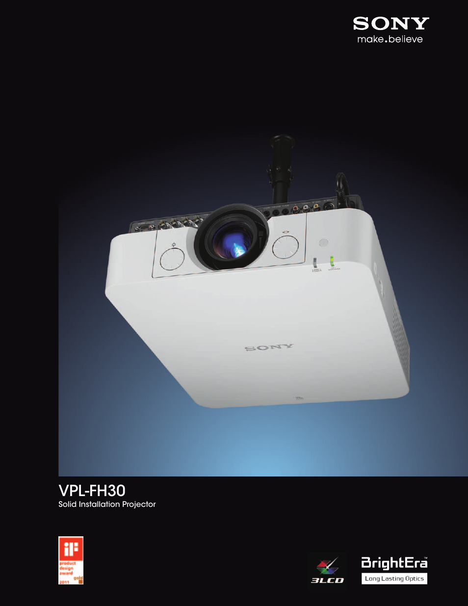 Sony BRIGHTERA VPL-FH30 User Manual | 8 pages