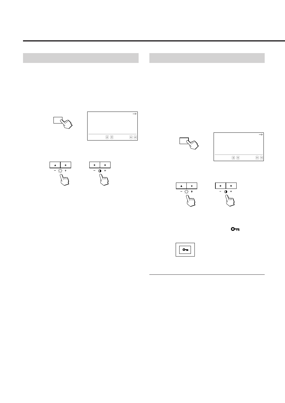 Adjustments switching the input connector, Locking the controls | Sony GDM-17SE2T5 User Manual | Page 10 / 63