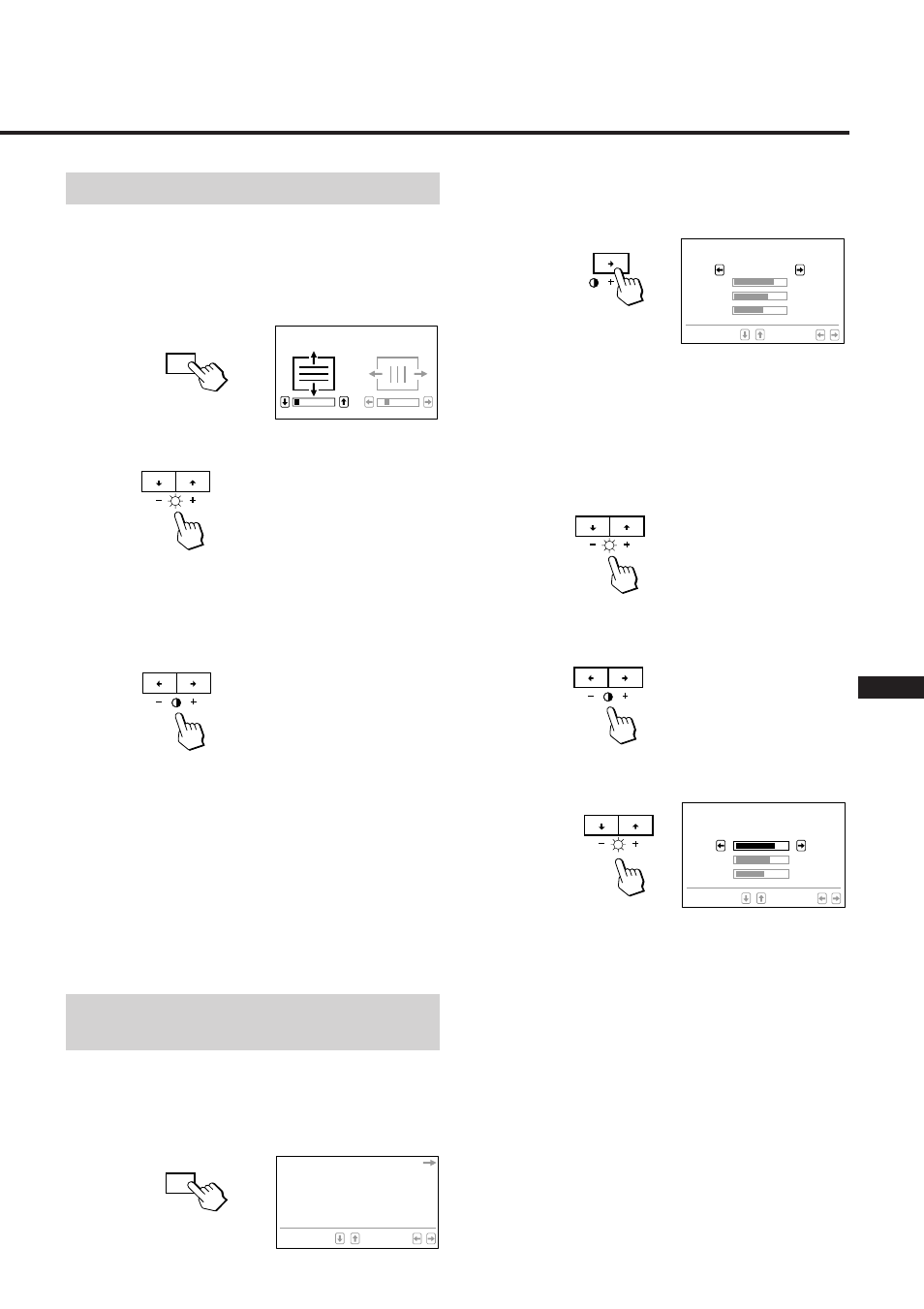 Réglage de la convergence, Réglage de la température des couleurs | Sony GDM-17SE2T5 User Manual | Page 21 / 63